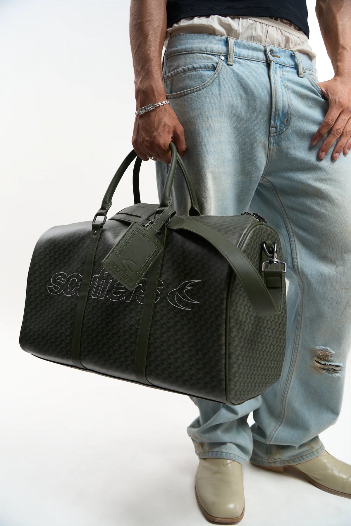Bolso Scuffers Monogram Dark Green Duffle Bag