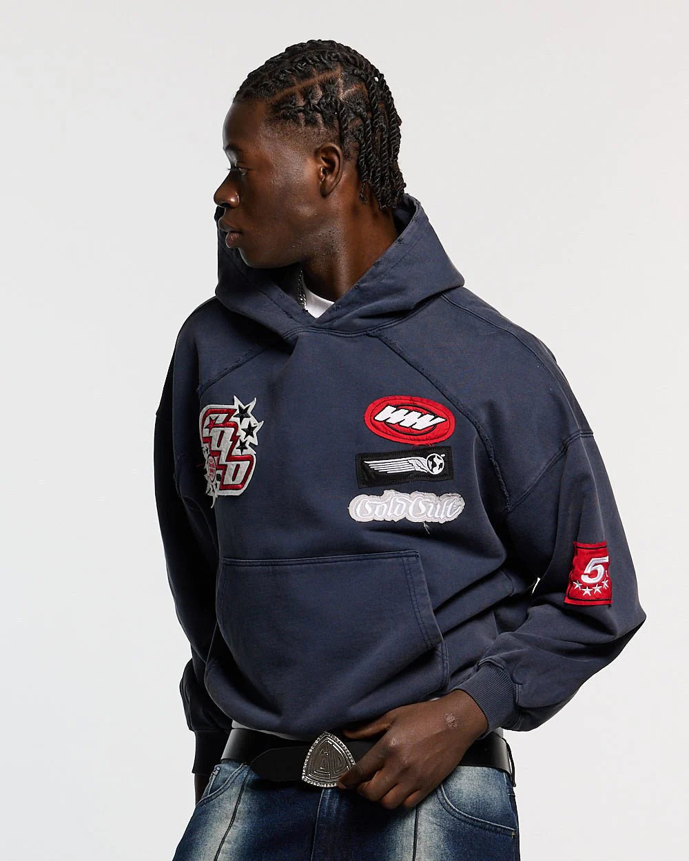 Poleron Cold Culture Walker Hoodie Dark Blue