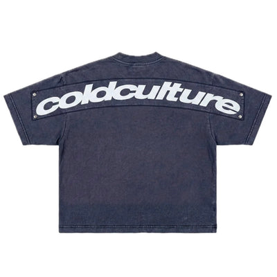 Polera Cold Culture Full On Washed Denim Blue