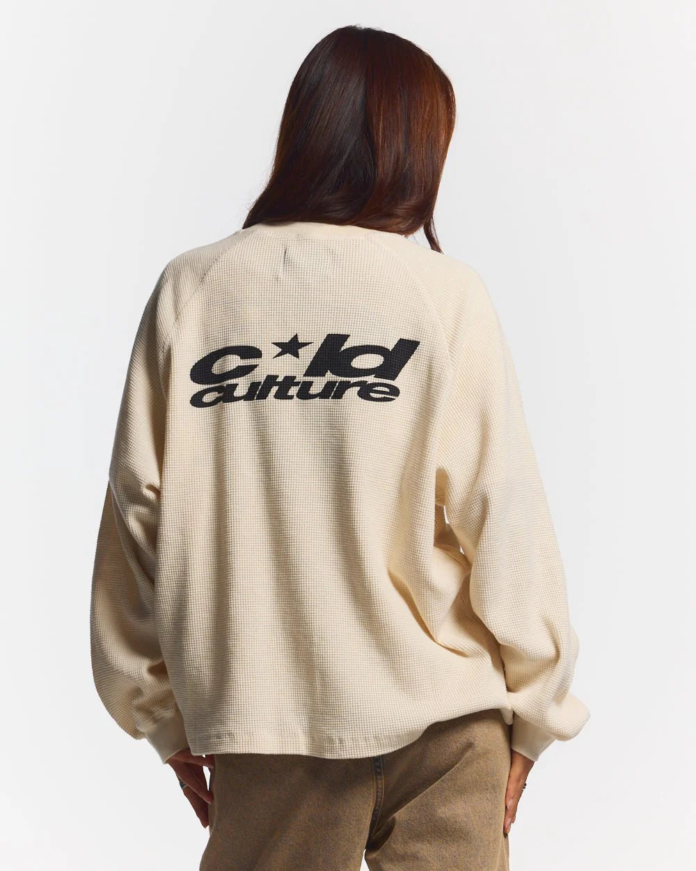 Polera Cold Culture Camo Thermal Longsleeve Tee White