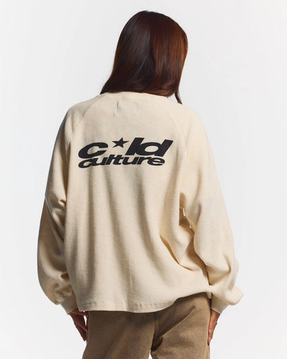 Polera Cold Culture Camo Thermal Longsleeve Tee White