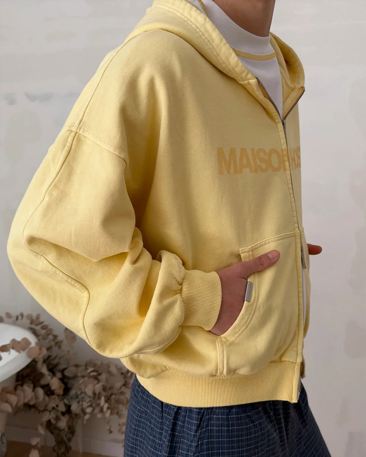 Poleron Maison Host Erode Wave Zipped Yellow