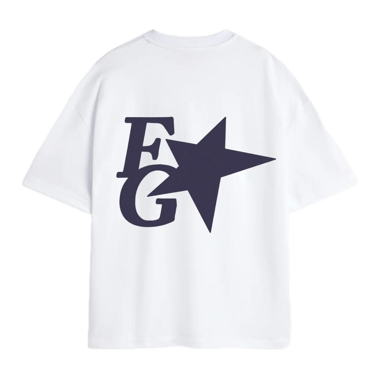 Polera Fake Gods Star Boxy Tee White