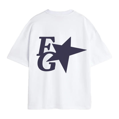 Polera Fake Gods Star Boxy Tee White