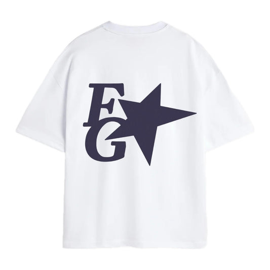 Polera Fake Gods Star Boxy Tee White