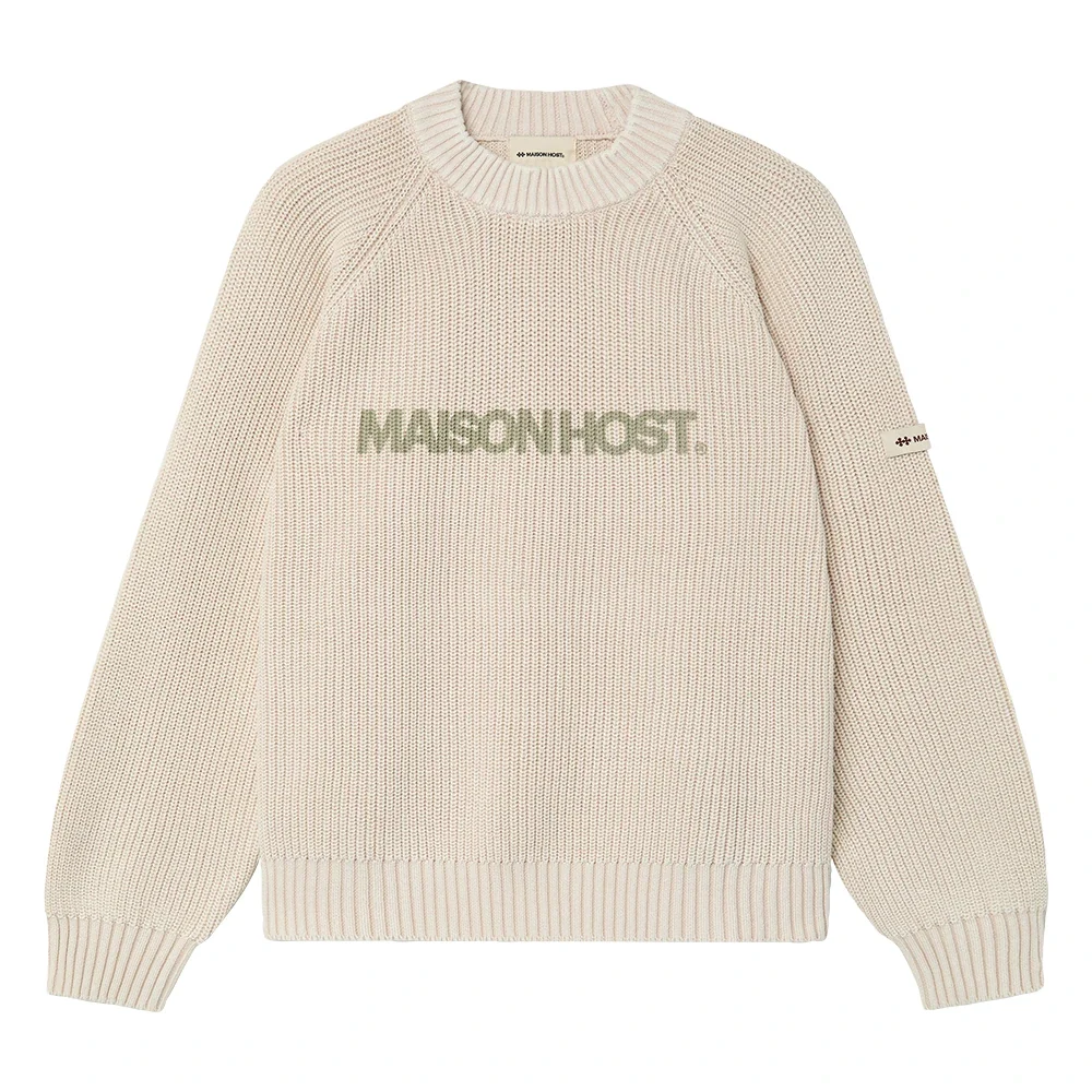 Sweater Maison Host Iconic MH Knit Ecru