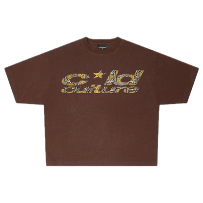 Polera Cold Culture Wild Snake Tee Brown