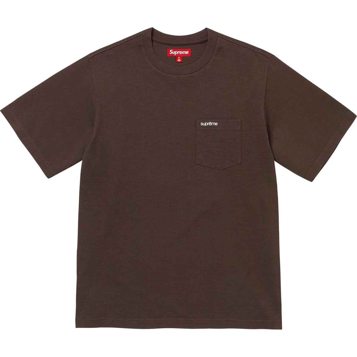 Polera Supreme S/S Pocket Tee Dark Brown FW25