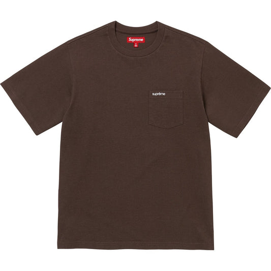 Polera Supreme S/S Pocket Tee Dark Brown FW25