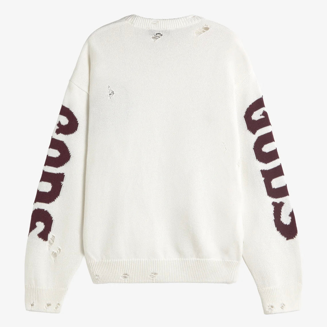 Sweater Fake Gods G Side Knitted White