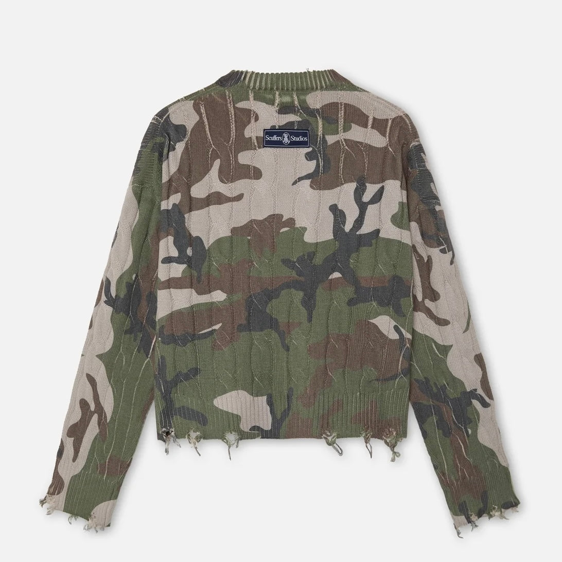 Sweater Scuffers Trench Camo Knit