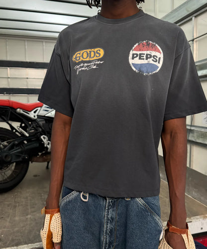 Polera Fake Gods Classics Boxy Tee Dark Grey