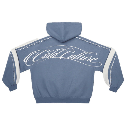 Poleron Cold Culture Script Studs Blue