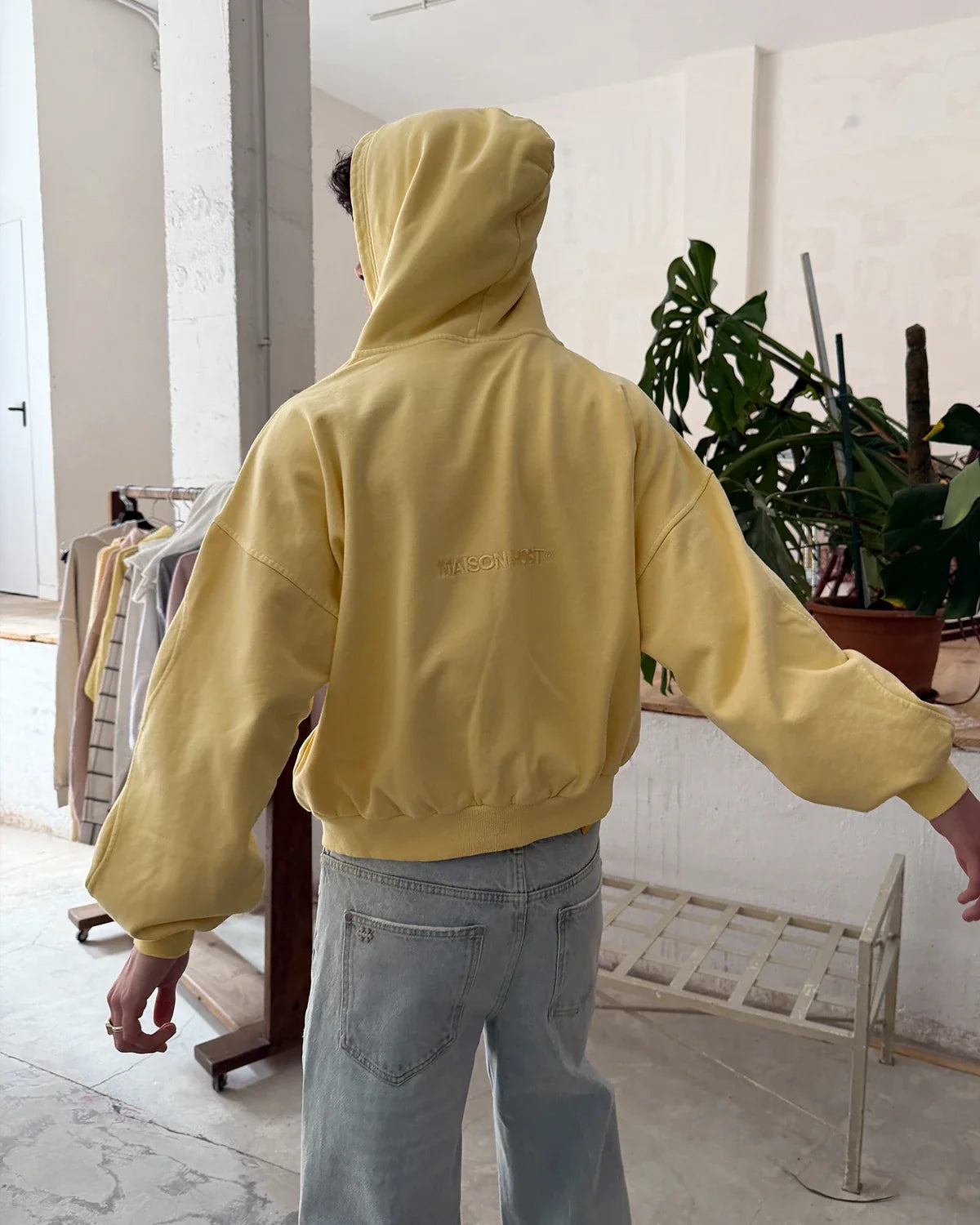 Poleron Maison Host Erode Wave Zipped Yellow