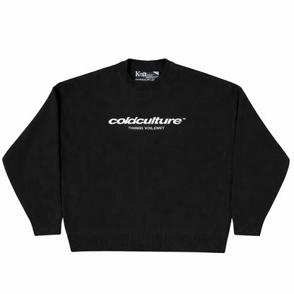 Sweater Cold Culture Essential Knit Black