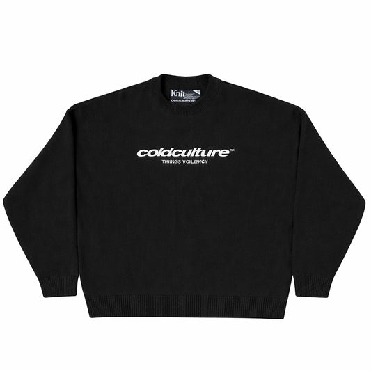 Sweater Cold Culture Essential Knit Black