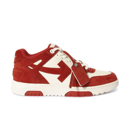 Off-White Out Of Office Suede Brick Red/White
