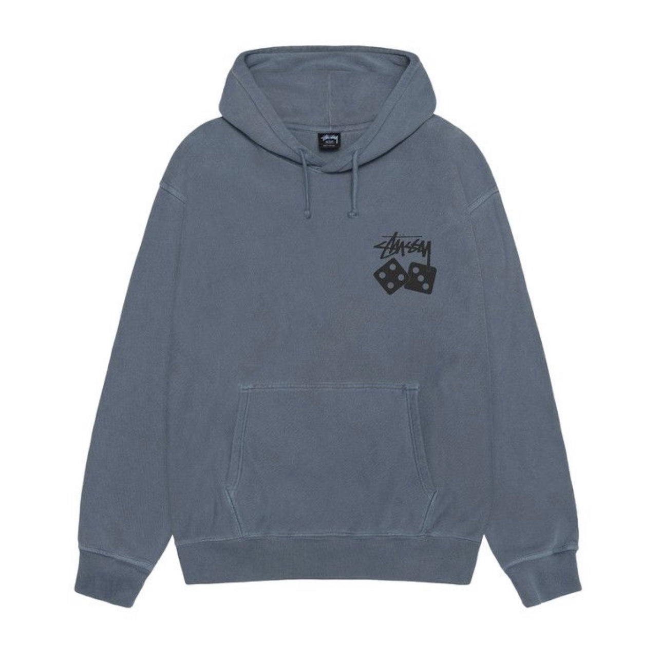 Poleron Stussy Dice Pig. Dyed Navy