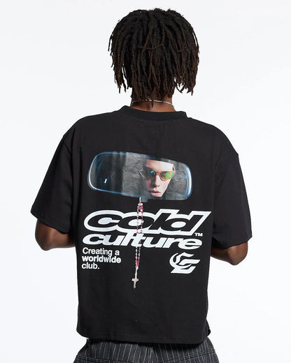 Polera Cold Culture Driving Mirror Tee Black