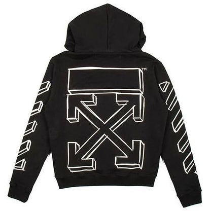 Poleron Off-White 3D Marker Hoodie Black/White