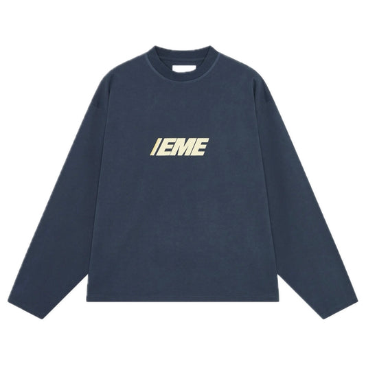 Polera Eme Studios Thrill Navy Long Sleeve Tee