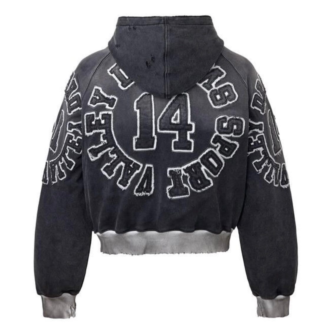 Poleron Vale Forever Valley Dreams Anthem Zip Up Black