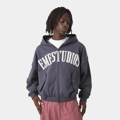 Poleron Eme Studios Vault Ombre Blue Full Zip