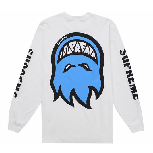 Polera Supreme x Spitfire Bighead White L/S