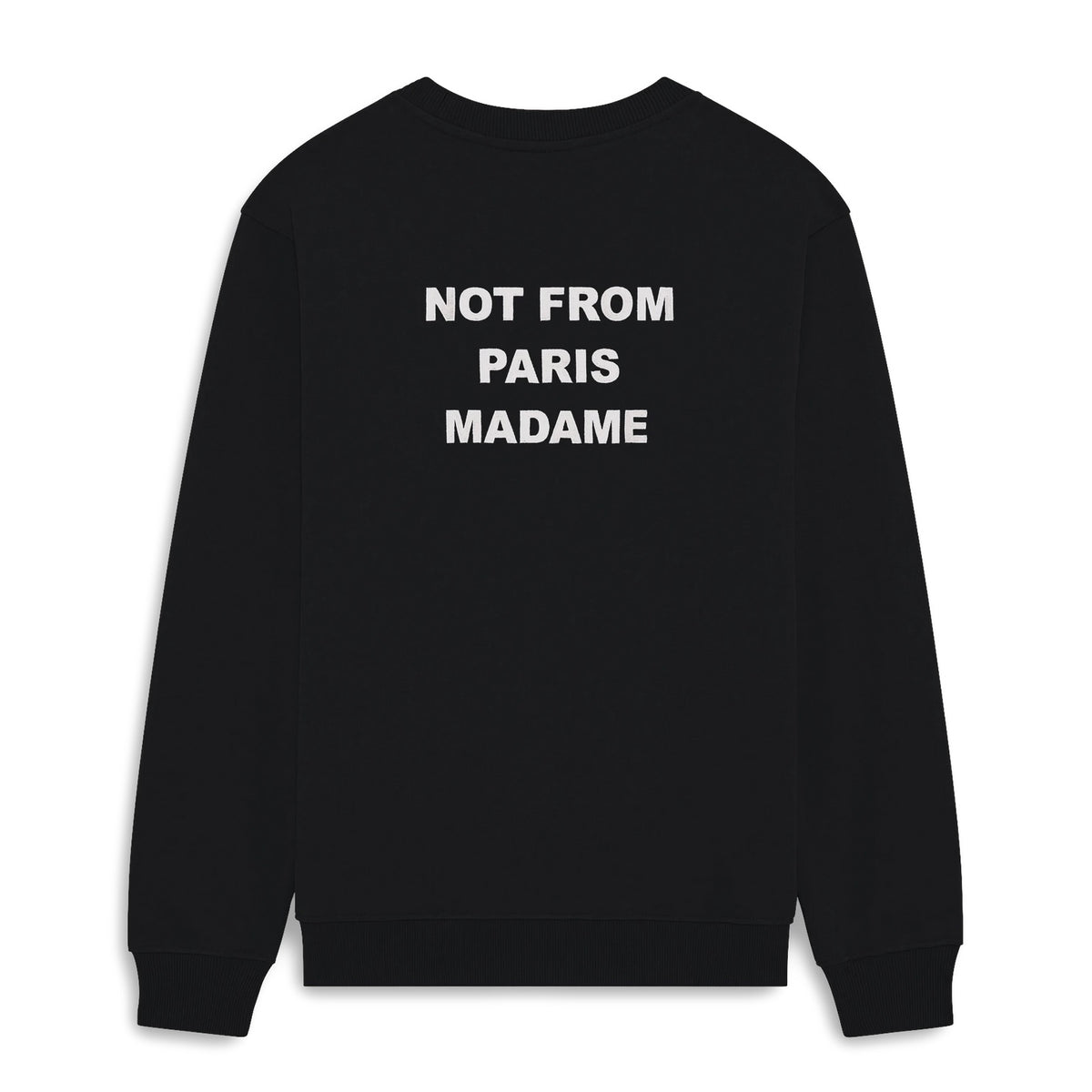 Poleron Drole de Monsieur “NFPM” Sweatshirt Slogan Black