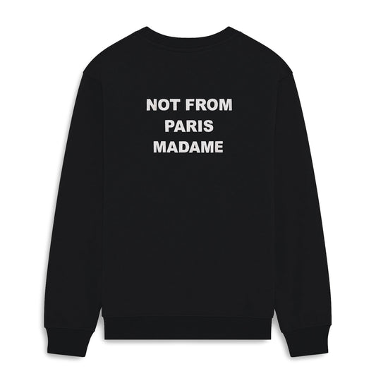 Poleron Drole de Monsieur “NFPM” Sweatshirt Slogan Black