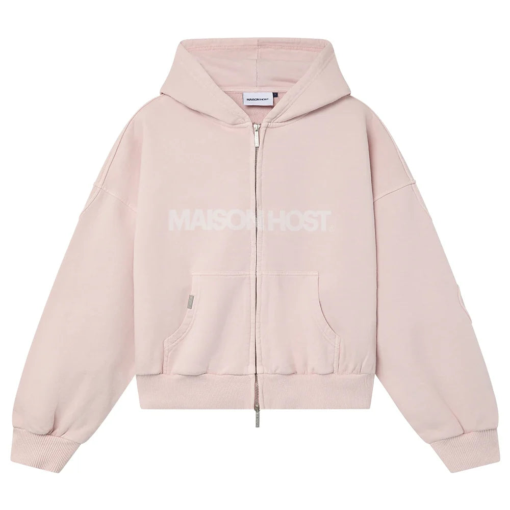 Poleron Maison Host Erode Wave Zipped Pink