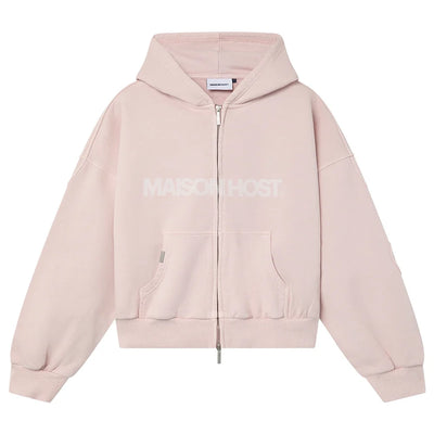 Poleron Maison Host Erode Wave Zipped Pink