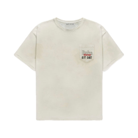Polera Duke + Dexter DR4 Eat Dirt Smoke White Pocket