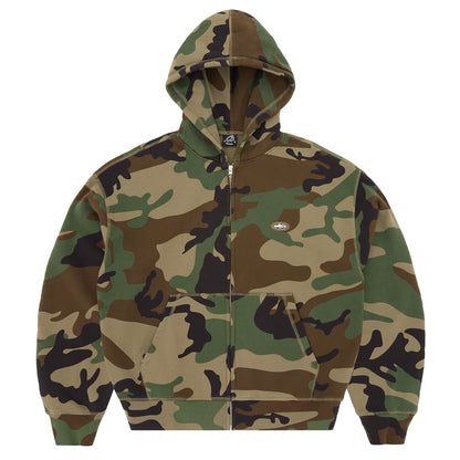 Poleron Corteiz Mini Island Zip Hoodie Woodland Camo
