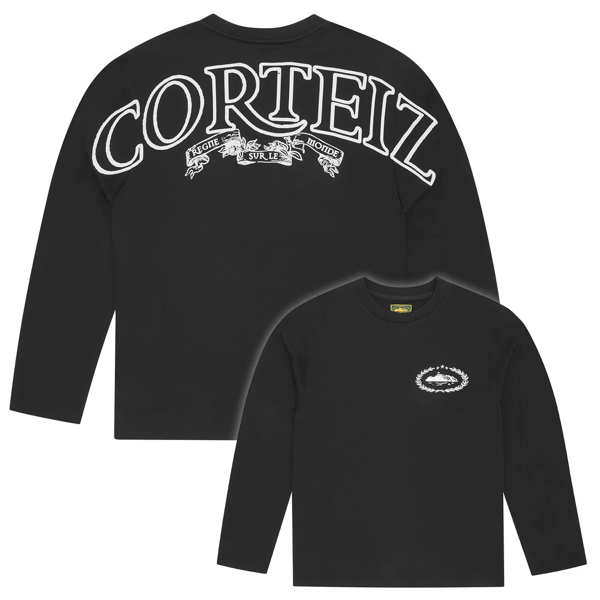 Polera Corteiz Royale Heavyweight Tee Black Longsleeve