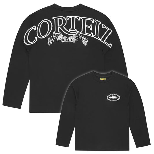 Polera Corteiz Royale Heavyweight Tee Black Longsleeve
