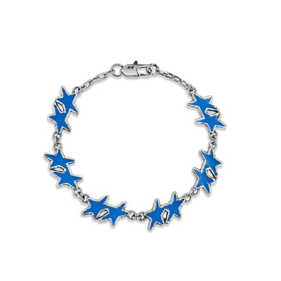 Pulsera Teojeys Light Blue Melted Stars Bracelet