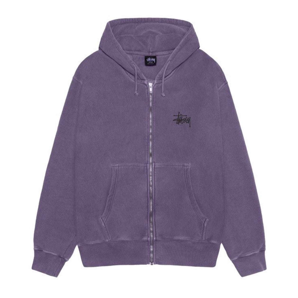 Poleron Stussy Basic Pig. Dyed Zip Grape