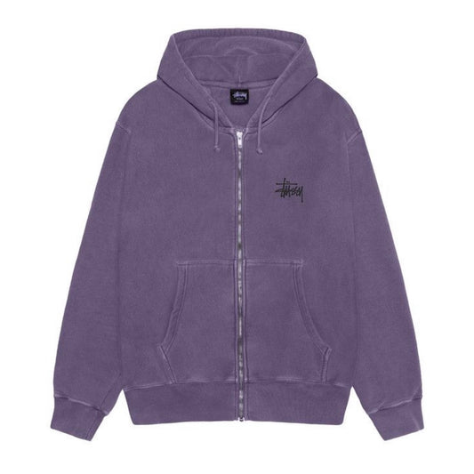 Poleron Stussy Basic Pig. Dyed Zip Grape
