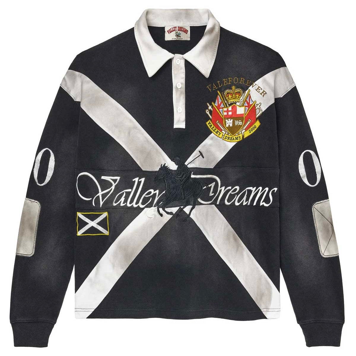 Polo Vale Forever Valley Dreams Stallion Rugby L/S Black