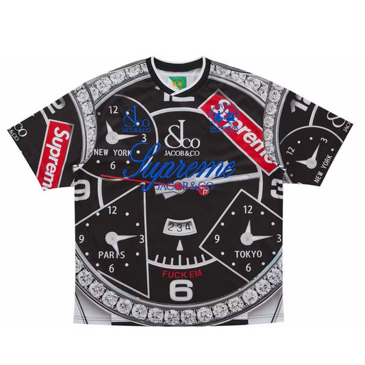Polera Supreme x La Martina x Jacob & Co. Soccer Jersey Black