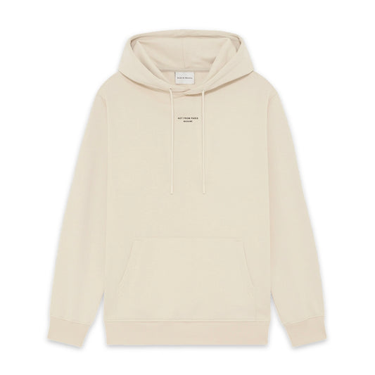 Poleron Drole de Monsieur “NFPM” Slogan Classique Beige