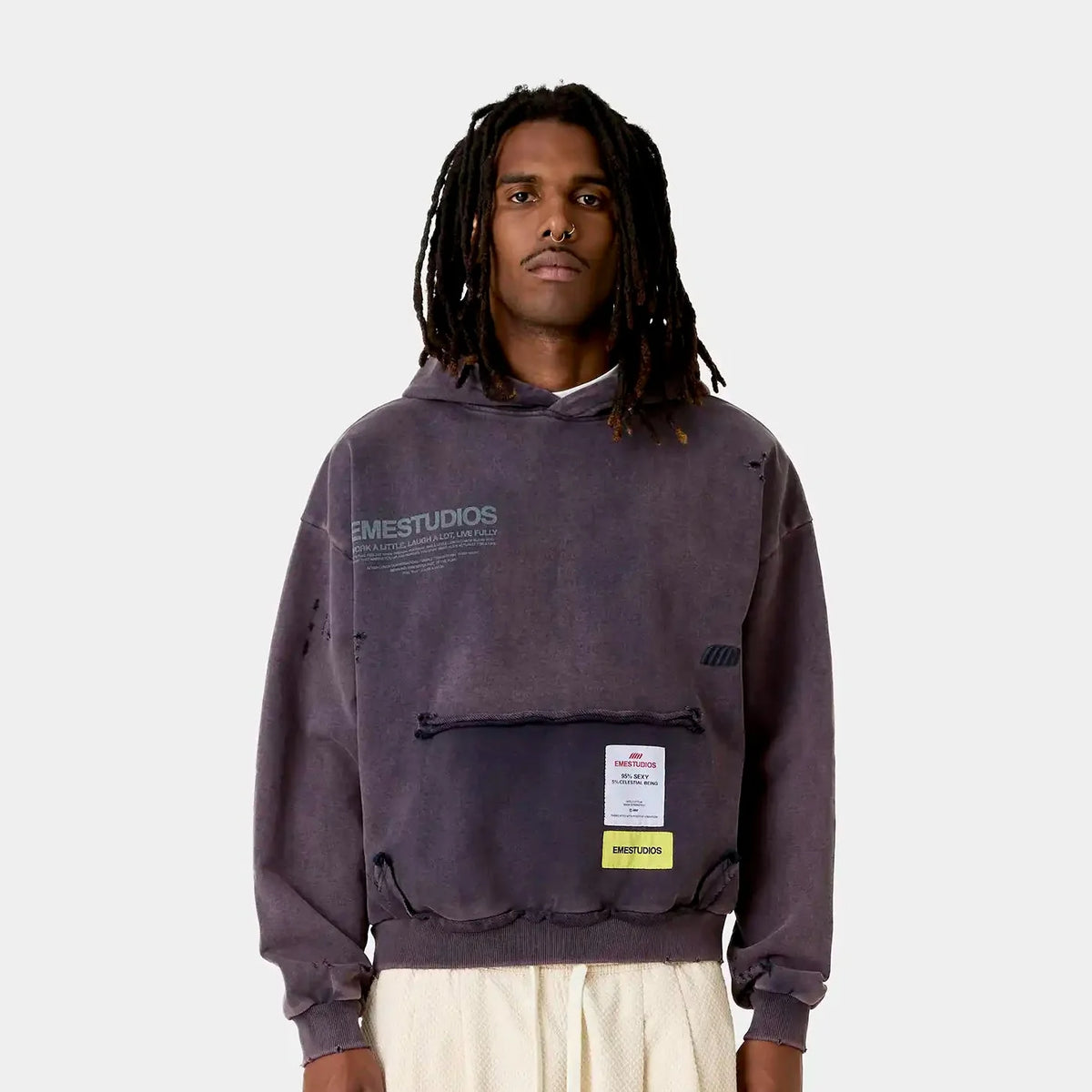 Poleron Eme Studios Stanford Navy Oversized