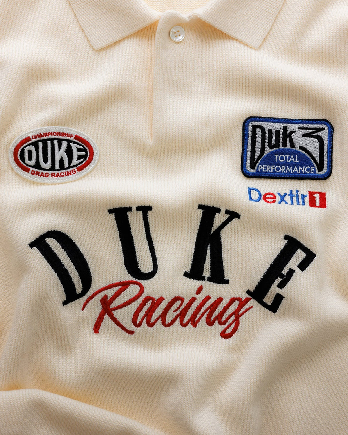 Sweater Duke + Dexter DR4 Cream Racing Polo