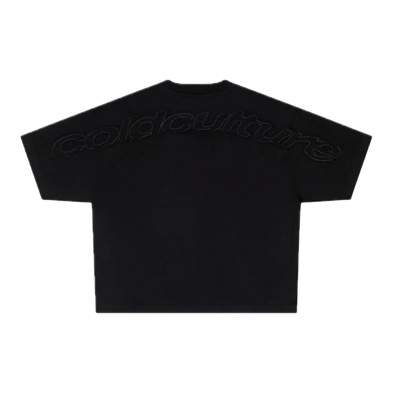 Polera Cold Culture Distress Curved Black