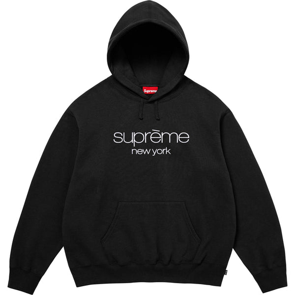Poleron Supreme Classic Logo Hooded Black SS26 – Reserved
