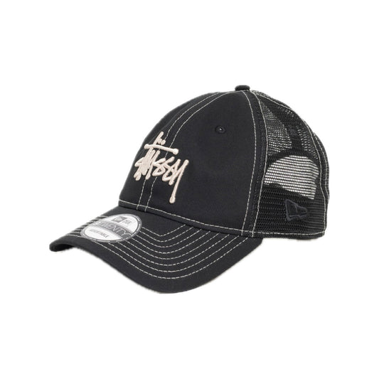 Gorro Stussy x New Era 9Twenty Basic Trucker Black