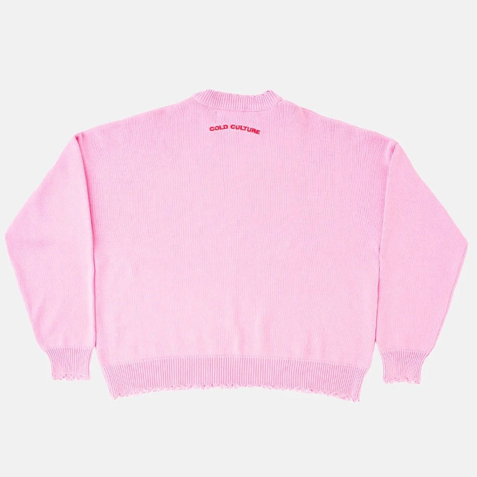 Sweater Cold Culture Stars Knit Pink
