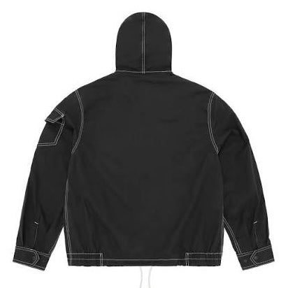 Chaqueta Corteiz Shield Crest Twill Jacket Black