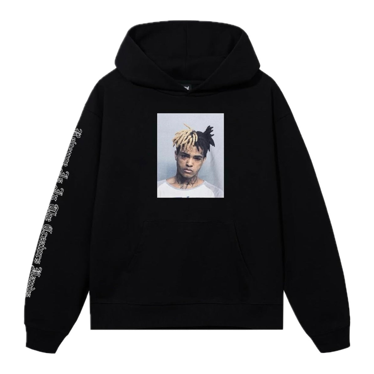 Poleron Revenge x XXXTentacion Mugshot Hoodie Black